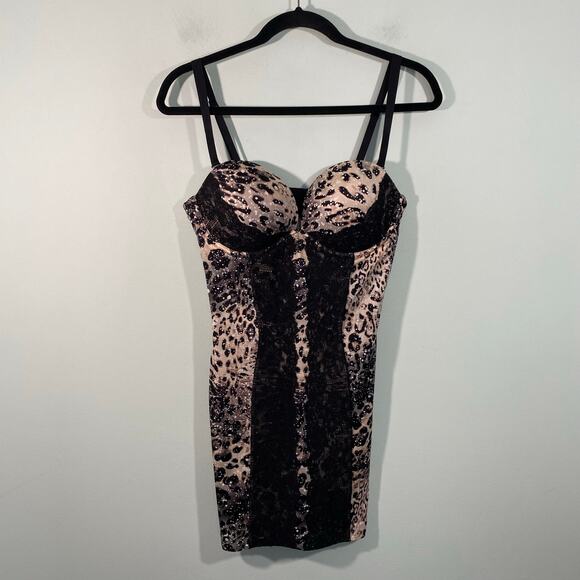 Secret by Victoria's Secret Leopard Power Figure Convertible Shaping Slip Sz 36C - Picture 1 of 6